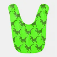 Rampaging Dinosaurs Baby Bib