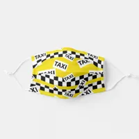 Yellow Taxi Cab Adult Cloth Face Mask