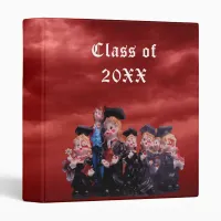 Graduate Class of 20XX Porcelain Figurines Photo 3 Ring Binder