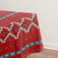 Southwest Mesas Red & Turquoise Small Tablecloth