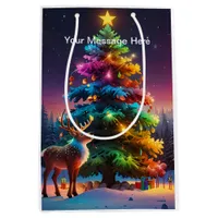 Christmas Winter Wonderland Holiday Season Medium Gift Bag