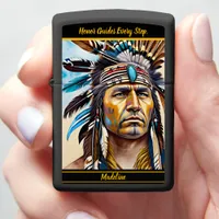 Tribal Memo Fire: Native Style Zippo Lighter