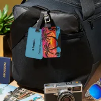 Luggage Tag - Tropical Isle at Sunset