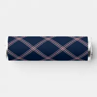 Classy Blush Pink & Navy Blue Rhombus Pattern Breath Savers® Mints