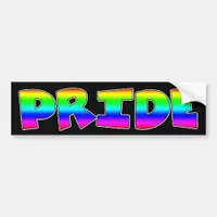 LGBT Pride Proud to be Gay Rainbow Bumper Sticker