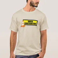 Bricklayer Orange Safety Cone Construction Worker T-Shirt