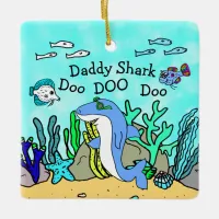 Daddy Shark Family Christmas Ornament