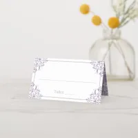 Elegant Place Card Tent Cards- Nadine (Lavender)