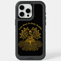 Golden Buddha Surrounded by Nature iPhone 15 Pro Max Case