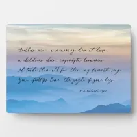 Your Footsteps Home | Forever New Love Poem Plaque