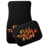 Full Throttle Fun Flames Car Floor Mat