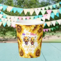 Gender Reveal He or She What Will It Bee Shower Paper Cups