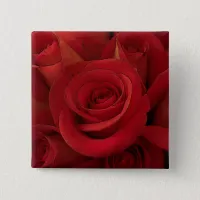 Red Rose Photo Art Button