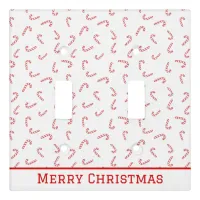 Personalized Candy Cane Christmas Light Switch Cover