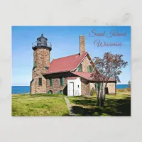Sand Island, Wisconsin Light House Photo Postcard