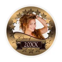 Class of 20XX Stars Gold 2XCO Edible Frosting Rounds