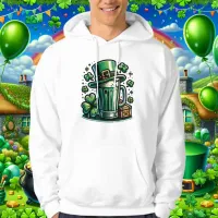 Green Beer and Leprechaun Hat Hoodie