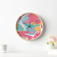 Colorful Abstract Clock