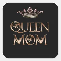 Queen Mom Square Sticker