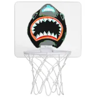 Shark Watercolor Pink Purple Illustration Mini Basketball Hoop