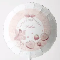 Sweet As A Strawberry Fairy Girl Birthday Welcome Balloon