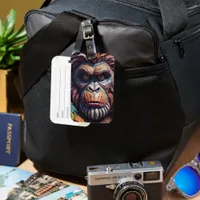 A Primate's Big Foot Gaze Luggage Tag