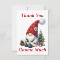 Christmas Gnome Thank You Card