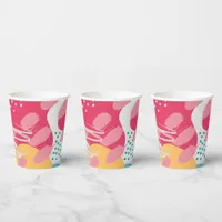 Colorful Abstract Paper Cups