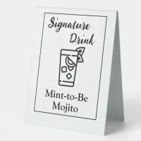 Signature Drink Sign for Wedding Bar