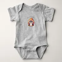 Cute Penguin Cartoon Baby Bodysuit