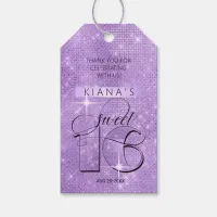 Glitter and Shine Sweet 16 Violet ID675 Gift Tags