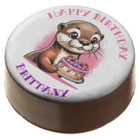 Otter Themed Girl's Birthday Party Photo Chocolate Covered Oreo