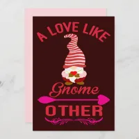 Love Like Gnome Other Valentines Holiday Card