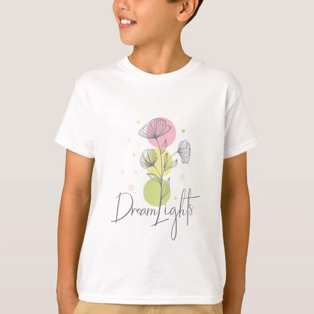 Dream Lights Floral Pastel Colors T-Shirt