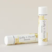 Yellow Sunflowers Watercolor Wedding Favor Lip Balm