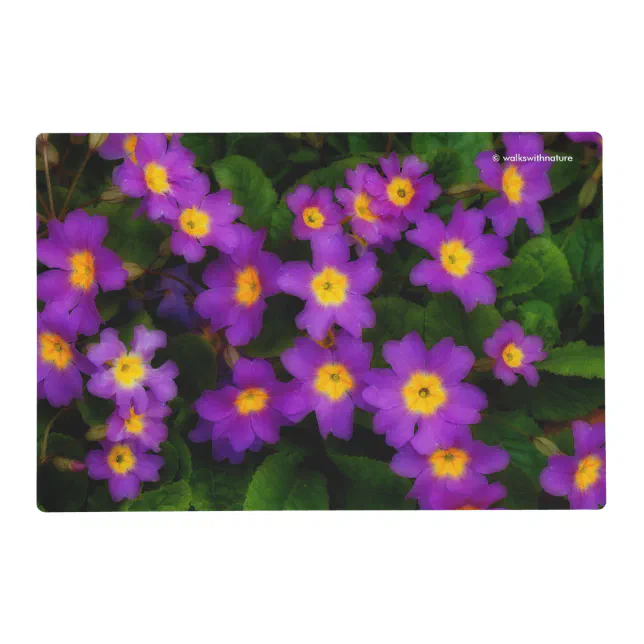 A Bed of Purple Primroses Placemat