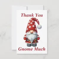 Christmas Gnome Thank You Card