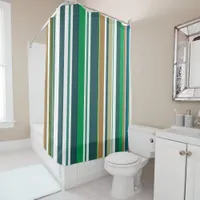 Modern New Season Striped Shower Curtain