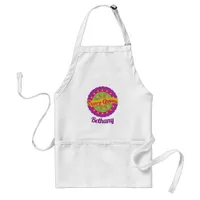 Curry Queen Colourful Indian Design Adult Apron