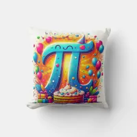 Happy pi day 3.14 throw pillow