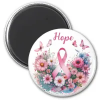 Breast Cancer Awareness Ribbon Magnet