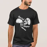 Serial Vaper | Vaping Skull and Bones  T-Shirt