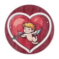 Cupid on Red Heart Cutting Board