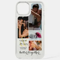 Better Together Engagement Wedding Photo Collage iPhone 15 Plus Case