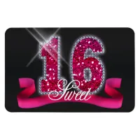 Sweet Sixteen Sparkle Pink ID117 Magnet