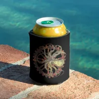 Steampunk Octopus & Rusty Clockwork  Gear Cooler