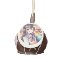 Pretty Anime Girl in Bowling Birthday Party Cake Pops