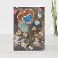 Mixed Media Hearts Birthday Card