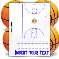 Basketball Playbook Blue | Dry Erase Board