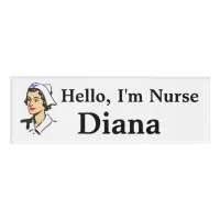 Personalized Hello, Im Nurse Name Tag